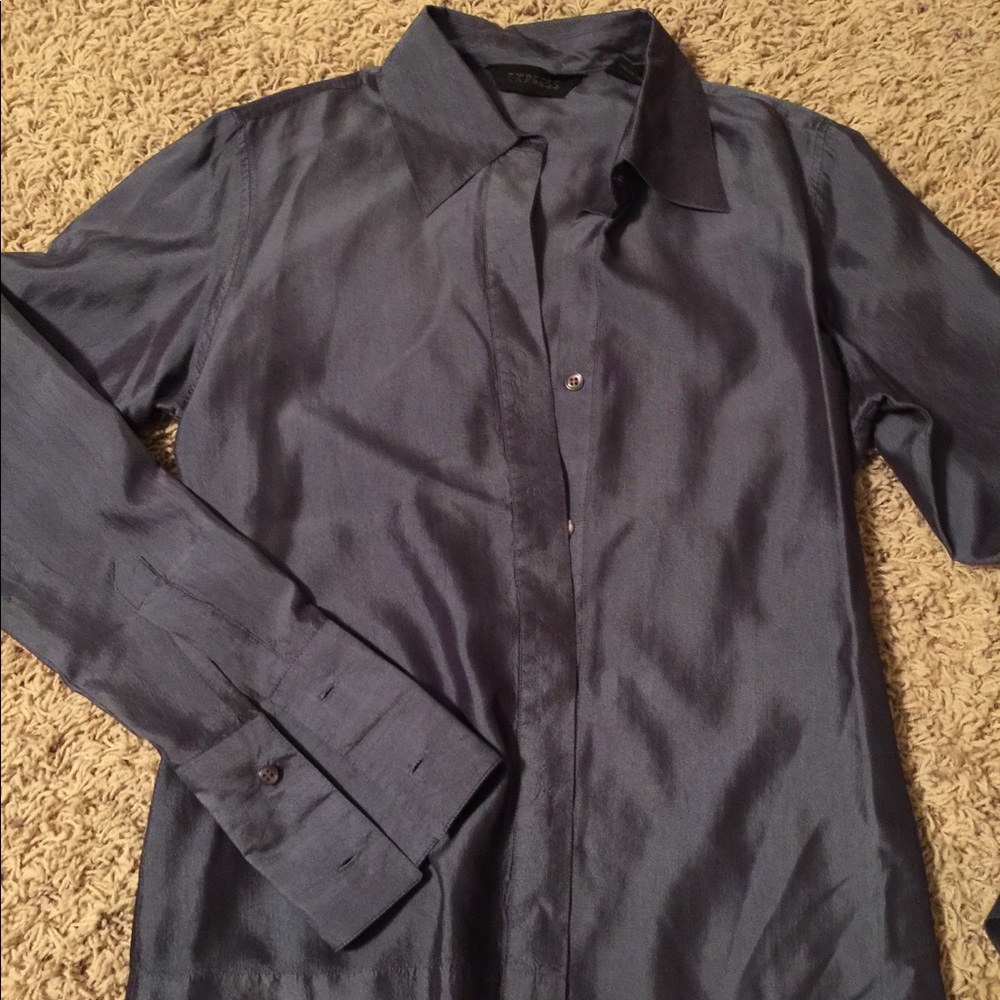 Express metallic blouse